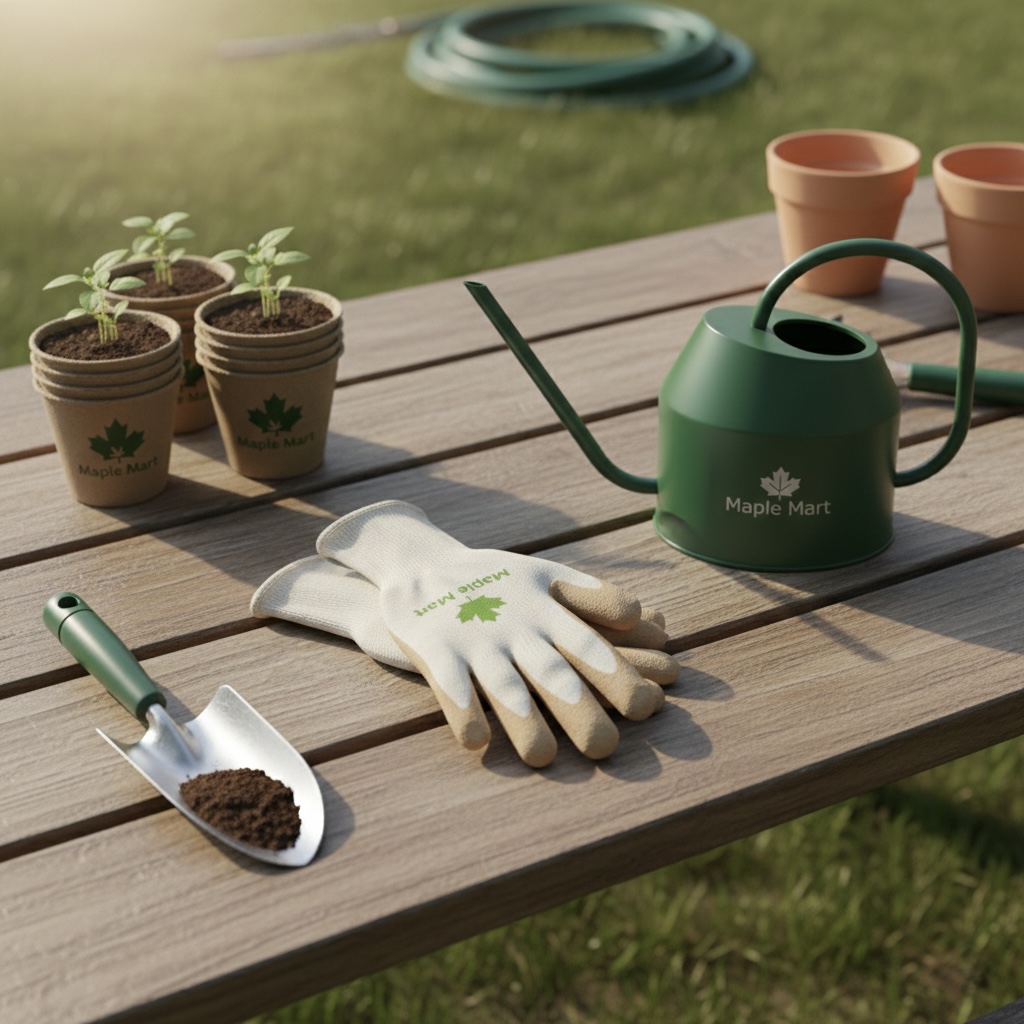 Maple Mart Organic Cotton Gardening Gloves