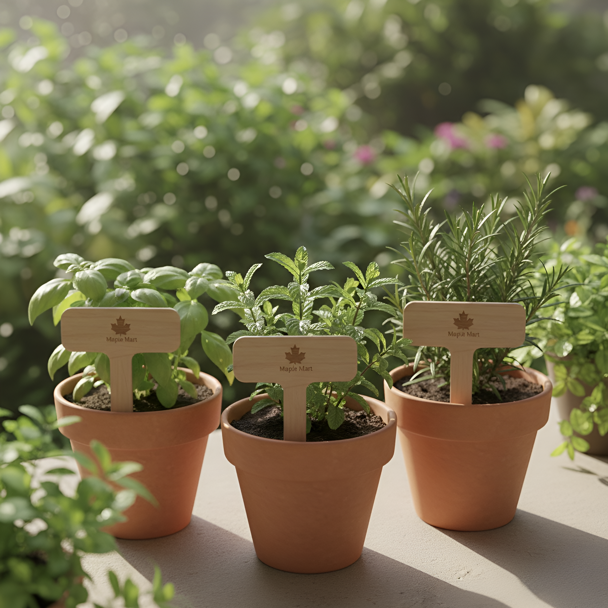 Cedarwood Plant Labels — Maple Mart Edition